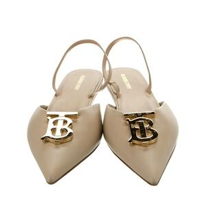 Burberry Beige Slingback Women's Shoes